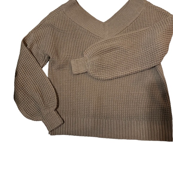 Mod Boutique Women Brown sweater pop bell sleeve Modern & Unique Size S - Picture 4 of 10